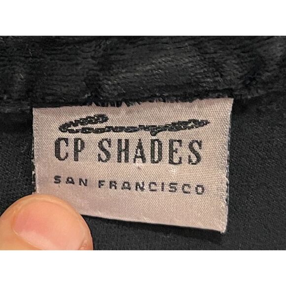 CP SHADES Black Crushed Velvet Button Up Shirt Top Women's Size Medium - Picture 4 of 10